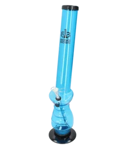 Alternative view of Bong Boss Acrylbong blau, H.45cm, Ø5cm, Metallchillum
