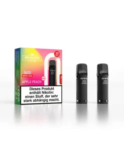 SKE Crystal Pro Pod 800 – 2er Pack | Apple Peach
