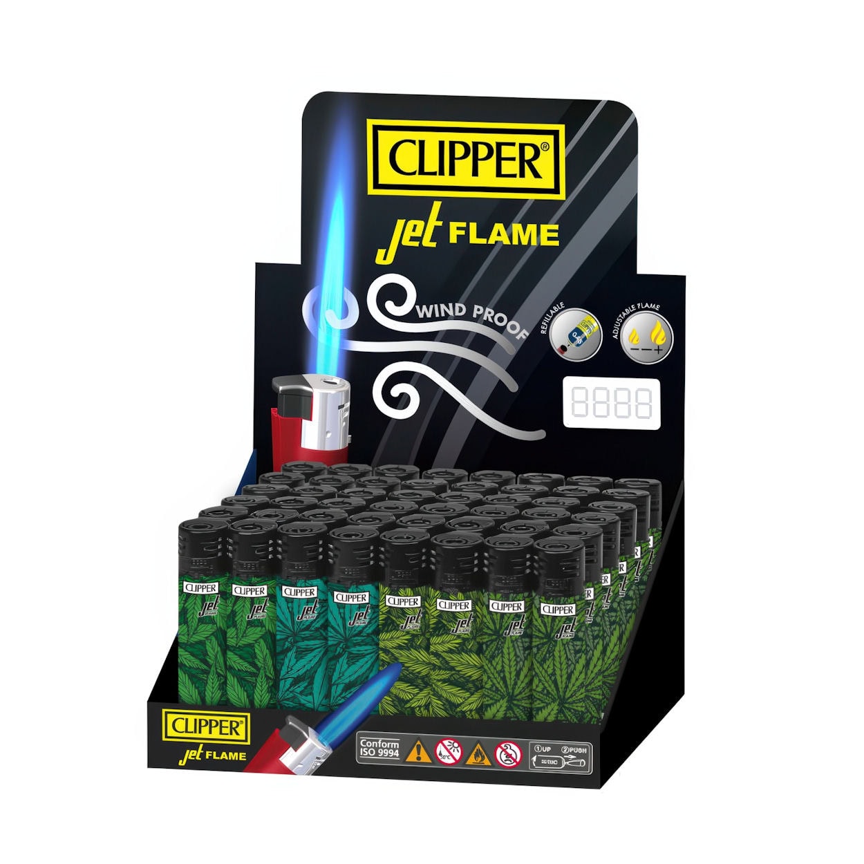 Clipper Metal – Jet Flame – Print Weed (24 pcs)