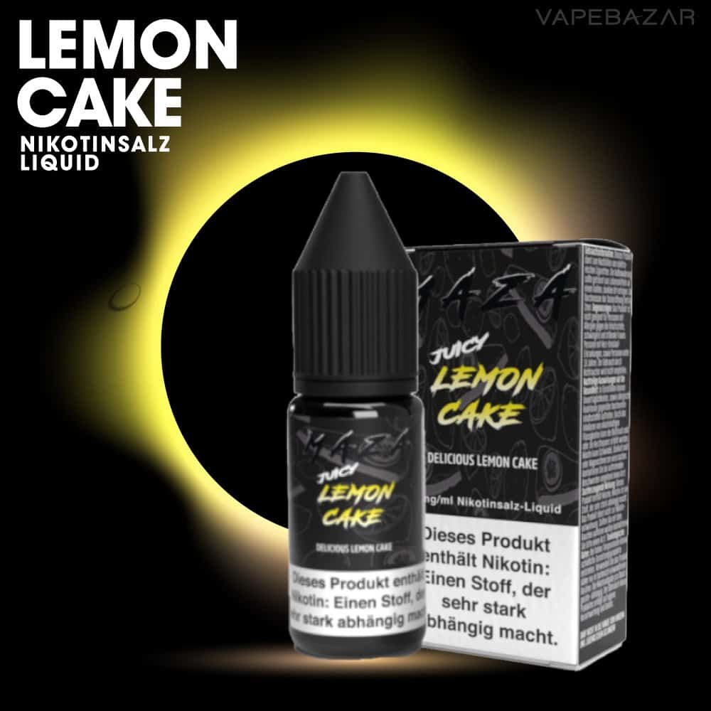 MaZa Nikotinsalz Liquid – Lemon Cake – Bild 2
