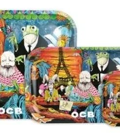 Alternative view of OCB Rolling Tray – Cafe Culture (Small, Medium or Large) (1 Count)