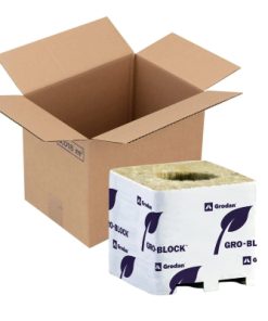 Grodan GRO-Block Improved 4 75 x 75 x 65mm Hole Mid 27mm Box 384pcs