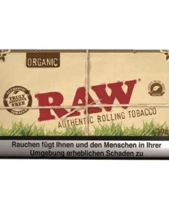 Alternative view of Raw Natural Authentic Tobacco Certified Green 25g